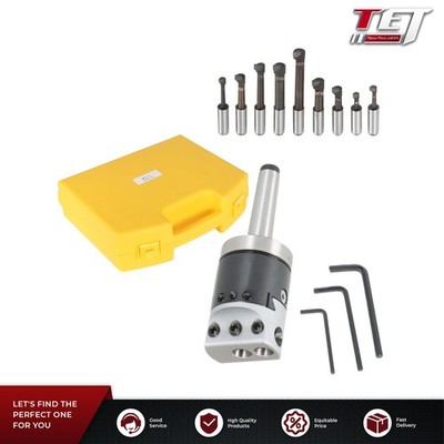 With MT2 Shank 3/8-16 2''(7/8-20) and 9Pc 1/2'' Shank Boring Bar Sets Boring Head