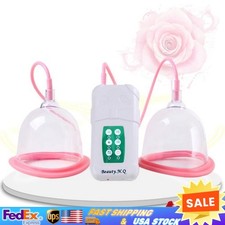 Electric Vacuum Pump Suction Breast Enlargement C/D Cup Breast Lifting Massager