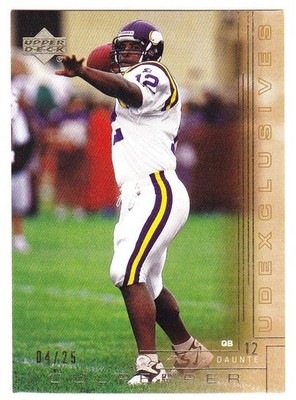 2000 Upper Deck Exclusives Gold No.121 Daunte Culpepper /25