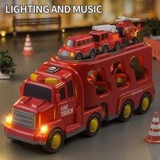 7 in 1 Feuerwehrauto Krankenwagen Feuerwehr Groß Autos Spielzeug Set Alter 1+