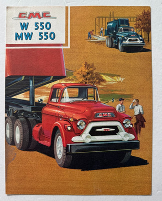 Vintage 1957 General Motors GMC Truck W 550 MW 550 Advertising Brochure