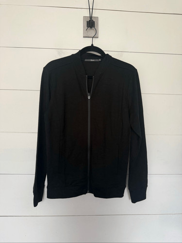 Ibex Women’s Medium 100% Merino Wool Shak Black Jacket Full Zip