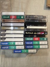 22 Tapes MAXELL 60 MINUTES TDK D90 SONY SOLD AS BLANKS USED CASSETTE LOT