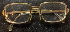 60s Vtg Menrad Germany F10 145 Eyeglasses 54/20 391 Gold Tone 150 Rectangular