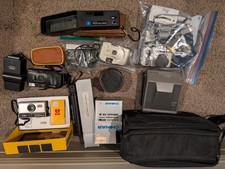 Large Vintage Camera Lot - Olympus, Vivitar, Sony, Polaroid, Nikon More