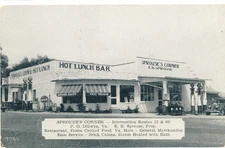 Esso gas station Dillwyn Virginia VA B/W postcard #322