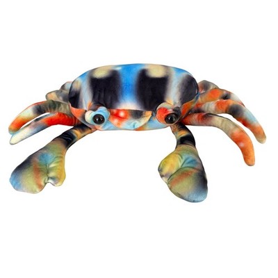 Walmart Blue Orange Realistic Crab Plush Stuffed Animal Marine Life