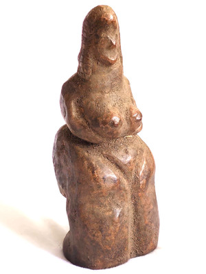Prehistoric Neolithic Mother Goddess Statue Carved Stone Fertility Idol Ancient