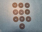 10 Canada WWII Meat Ration Tokens in Great Shape