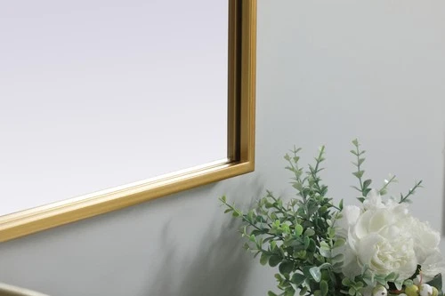 Elegant Lighting MR1A3036 Ayra 30" W x 36" H Modern Arched - Brass - Picture 12 of 12