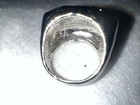 VTG/modern Silver Tone Rhinestone & Abalone Shell Ring Sz 7.5.  L — photo 4