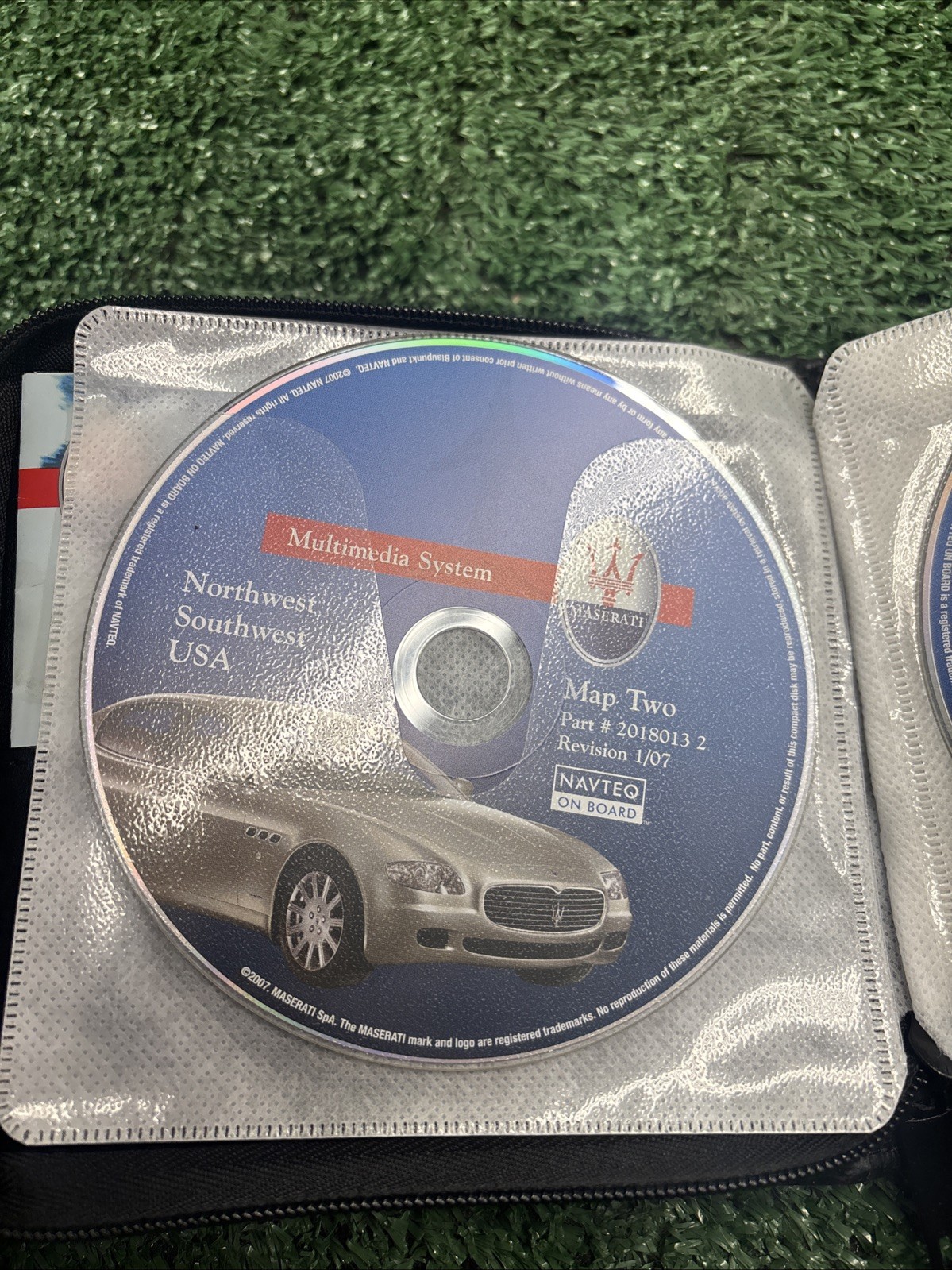 MASERATI QUATTROPORTE MULTIMEDIA SYSTEM NAVIGATION CD DISC W/ CASE OEM READ