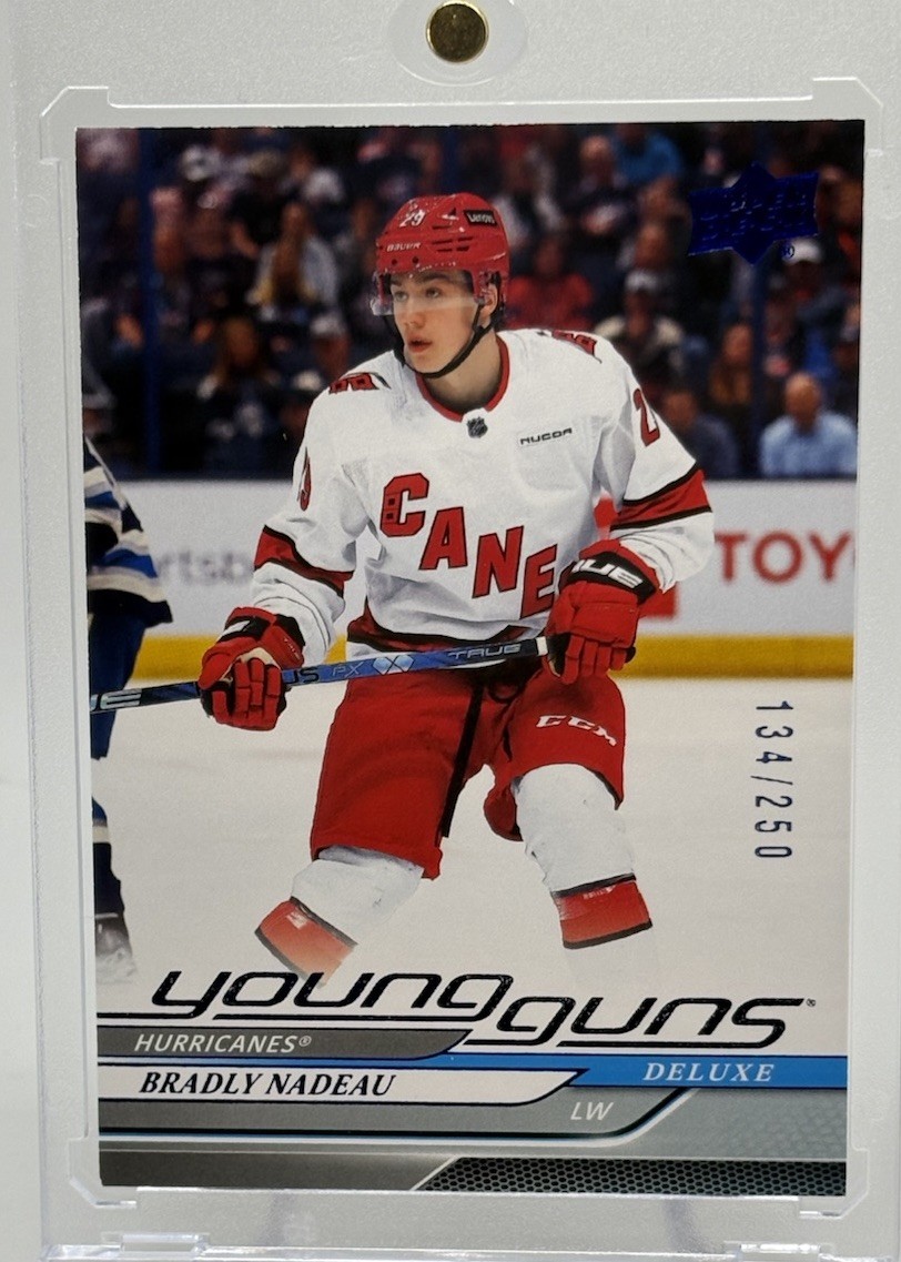 2024-25 Upper Deck Bradly Nadeau Young Guns Deluxe /250 Rookie #208