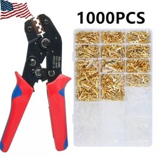 1000PCS Assortment Spade Male Female Terminals Electrical Wire Crimp Connectors