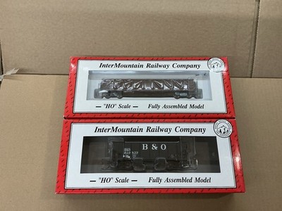INTERMOUNTAIN HO SCALE GÜTERWAGEN WAGGONS 2X DROP BOTTOM GONDOLA & OPEN HOPPER