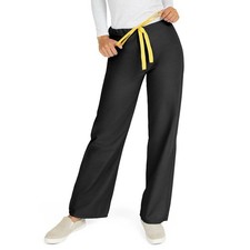 Medline AngelStat Scrub Pants with Angelica Color Coding - Black Style 600 