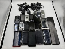 Huge Mixed Lot of 20 Vintage  Modern Cell Phones  Chargers - As-Is / For Parts