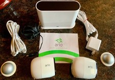 Arlo Pro Security Camera System VMB4500 Base 2 Wireless VMC4030 Cameras Cords