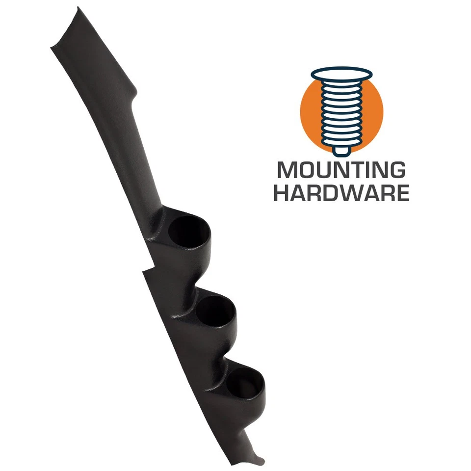 Cápsula de calibre triple pilar A negra de 52 mm tamaño completo para Nissan 240SX S13 1989-1994 Foto 3 de 3