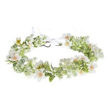 Bridal Green Leaf flower Crown Eucalyptus Floral Headband Wedding Festivals P...