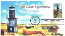 AO-4413-2, 2009, Gulf Coast Lighthouses, FDC, Add-on Cachet, Fort Jefferson Ligh