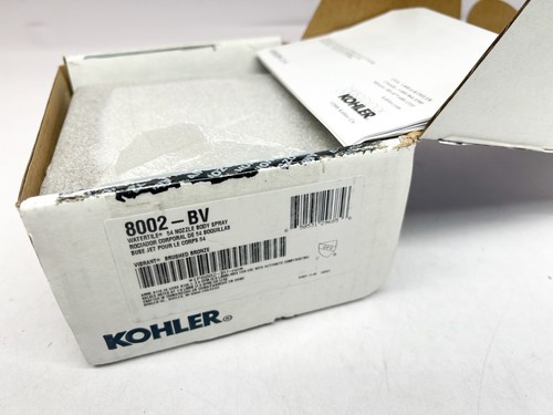 Colonne De Douche Kohler K-8002-2MB - 54 Buses - Carré - Laiton Brossé - Neuf (boîte Ouverte)