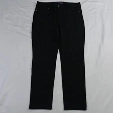 Gloria Vanderbilt 10 Short Black Ponte Vilma Legging Womens Skinny Dress Pants