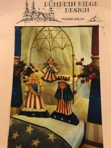 Tole Painting Pattern Packet Patriotic Children Ornaments By