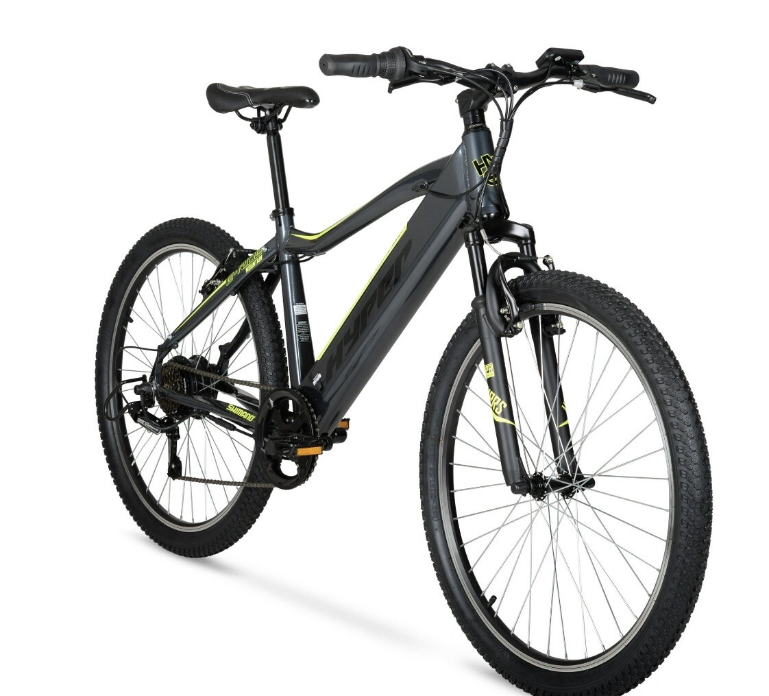 Electric Pedal Assist Mountain Bike 26In MTB 36 Volt Black