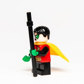 LEGO DC Minifigure - Robin w/ Green Hands 76013 (sh0091) Joker Steam Roller