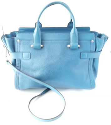 Coach Swagger Cobalt Blue Crossbody w/Turnlock Detail & Zip Top