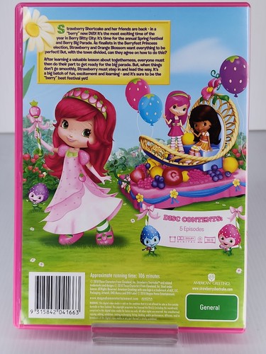 Strawberry Shortcake - the Berryfest Princess DVD 2009 children kid cartoon - Picture 2 of 2