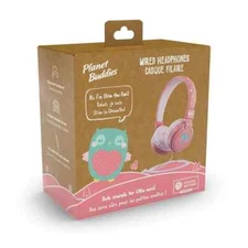 Planet Buddies Wired On-Ear Headphones V2 - Olive Owl Ships free and fast!
