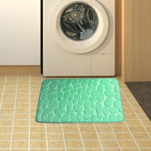 Non-slip Bathroom Floor Mat Cobblestone Shower Doormat Bathtub Floor Rug - Picture 14 of 30