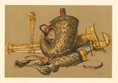 Original 1896 Chromolithograph 