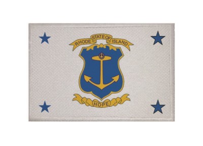 Aufnäher Rhode Island Governeur Fahne Flagge Aufbügler Patch 9 x 6 cm