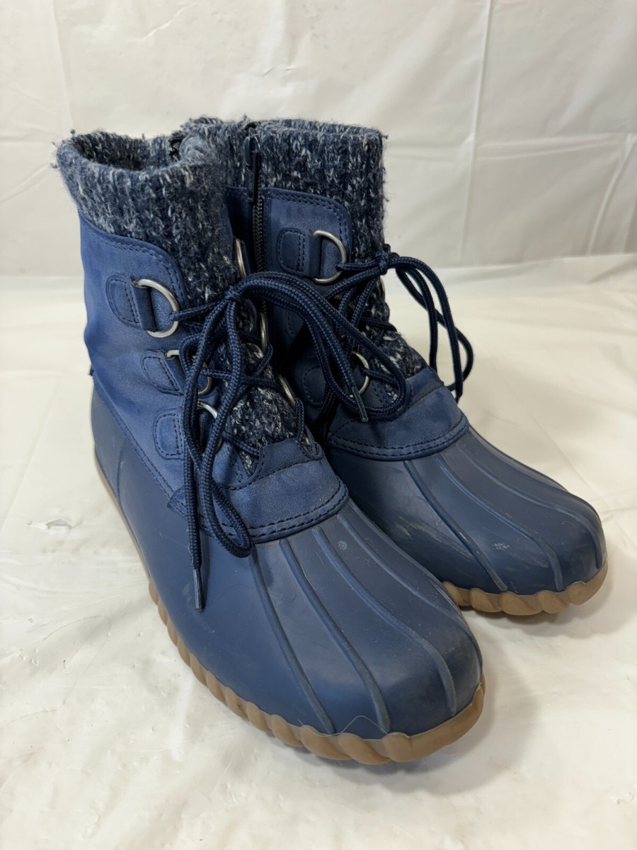 Baretraps Fabulous Navy Blue Womens DuckBoots Size