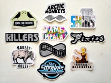 Indie Rock Vinyl Sticker Lot (10 Pack) SET 1 band emo alternative punk decal