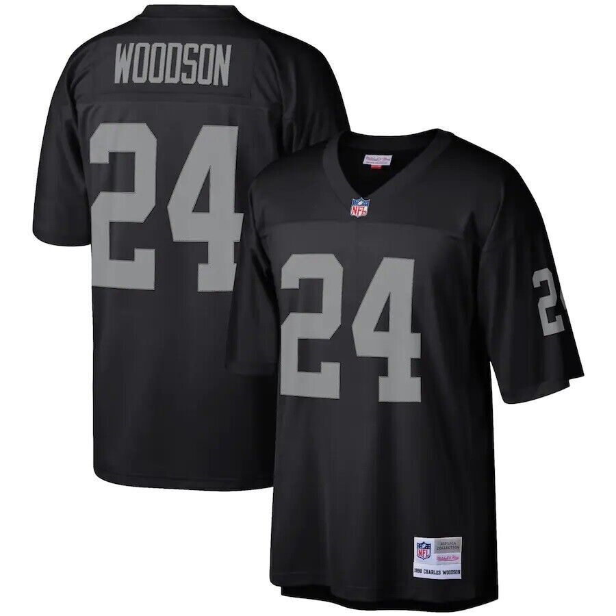 Mitchell & Ness NFL デッカーソン ジャージ CHARLES WOODSON 98 Oakland Raiders MITCHELL & NESS Throwback
