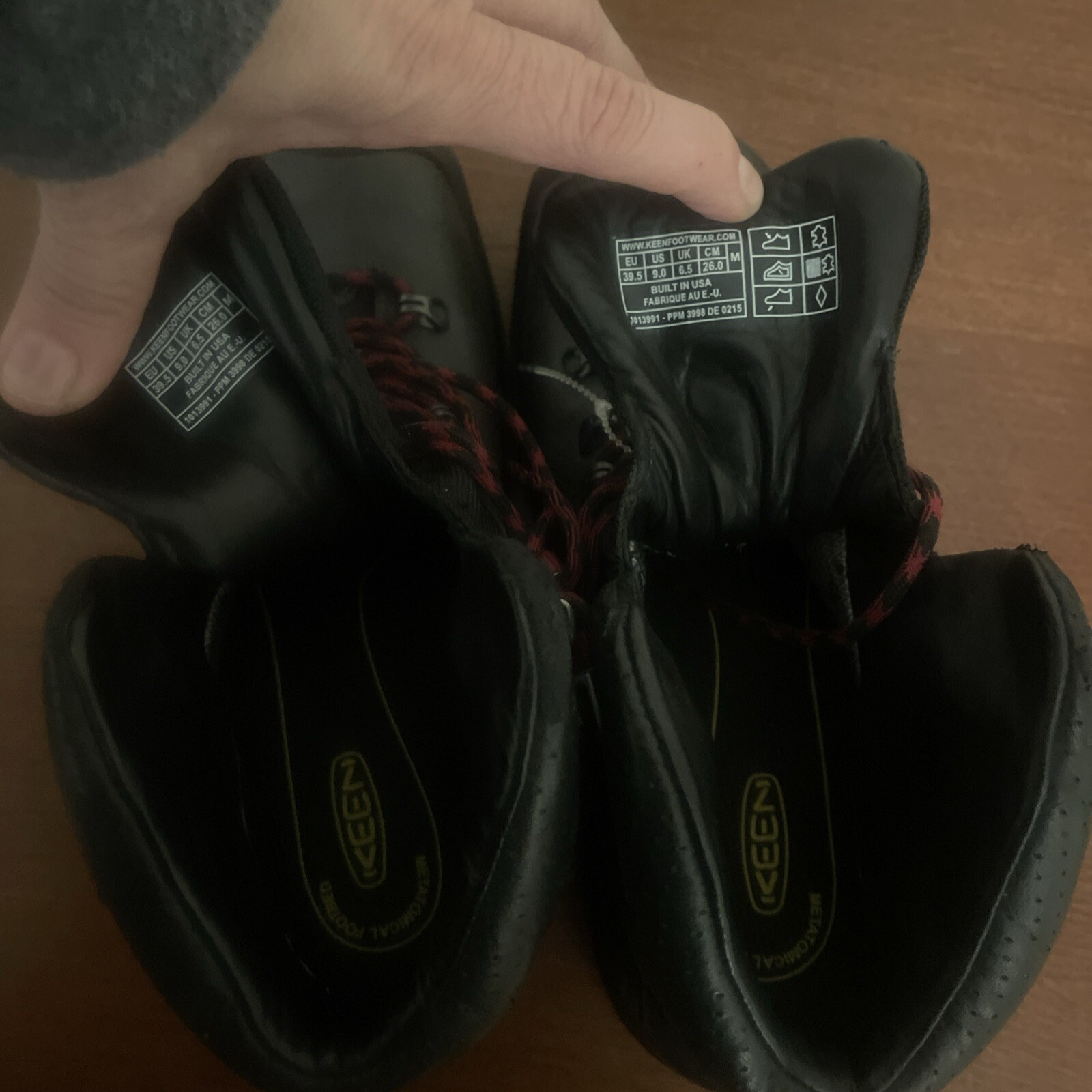 Stivali da trekking donna Keens nero marrone taglia 9