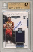 Donovan Mitchell 2017-18 Panini Impeccable Auto Rookie Jersey Card 35/99 BGS 9.5