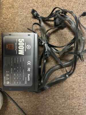 Aresgame Power Supply AGV500w 80 plus Non-Modular Power Supply 