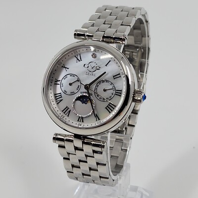 Gv2 by Gevril Women's 12518 Florence MOP Dial SS Bracelet Swiss