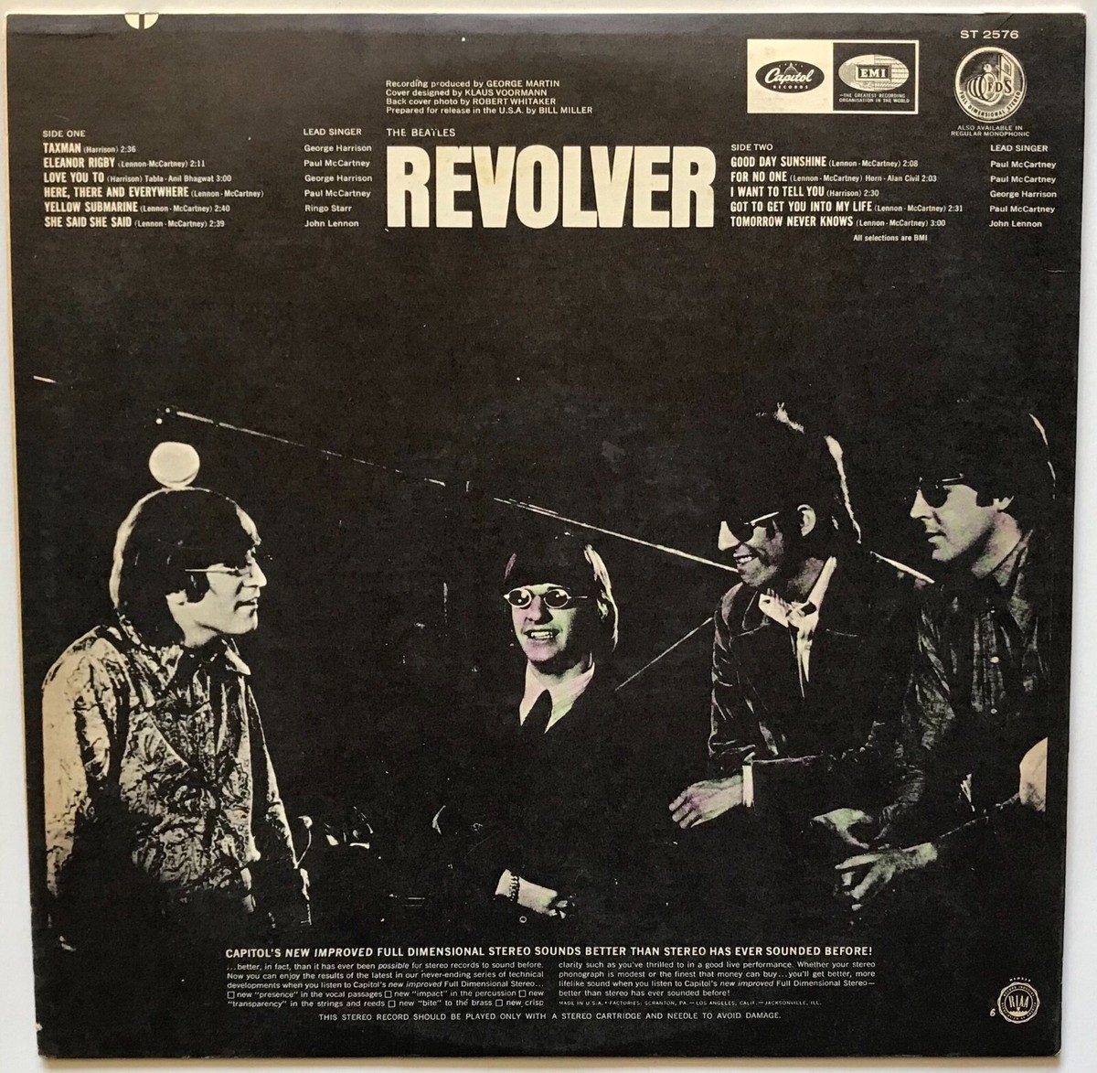 The Beatles - Revolver - 1966 - Vinyl Record LP - RIAA #6