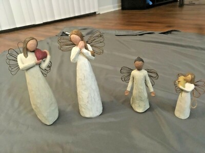 Willow Tree Set of Four (4) Angels- Joy, Heart, Grace, & Friendship