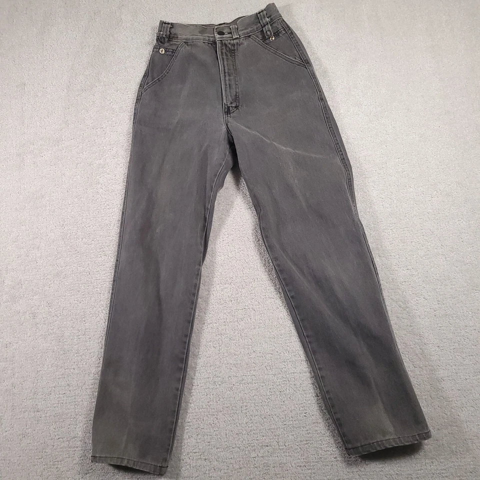 Vtg Rocky Mountain Rockies Jeans Women's 7/8 25X30 Gray High Rise Tall Grunge - Image 2 of 4
