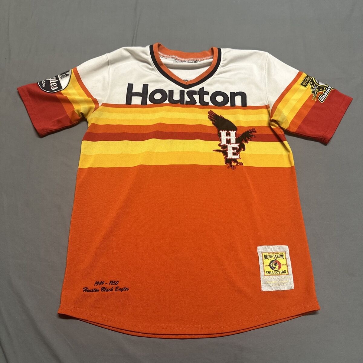 Houston BLACK EAGLES Negro League # 1 Jersey STITCHED Men's Houston BLACK EAGLES Negro League # 1 Jersey STITCHED Men's