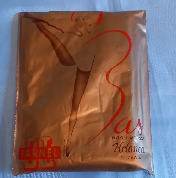 Bas Nylon Farnel Couture Vintage Nylons FF Unisex Stocking kousen taille 3 calze