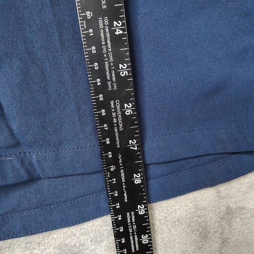 Carhartt Scrub Top Mens Medium Navy Blue Rugged Flex Peak Tuck In Comfort C15137 - Picture 4 of 8