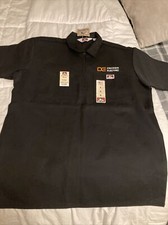 Ben Davis Men's Short Sleeved Half Zipper Work Shirt Assorted Colors , Sizes L